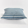 dark blue stripe outdoor pillow 