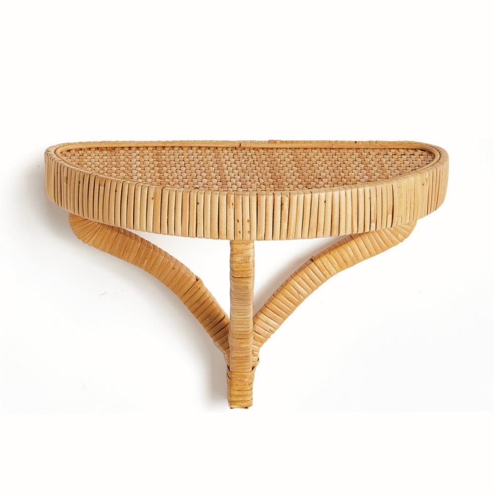 natural rattan woven wall bracket small 
