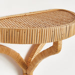 natural rattan woven wall bracket small 