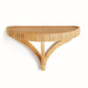 natural rattan woven wall bracket large