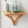 natural rattan woven wall bracket large