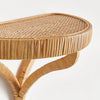 natural rattan woven wall bracket large