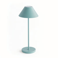 light blue table lamp