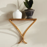gold mirrored wall bracket