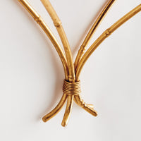 gold mirrored wall bracket