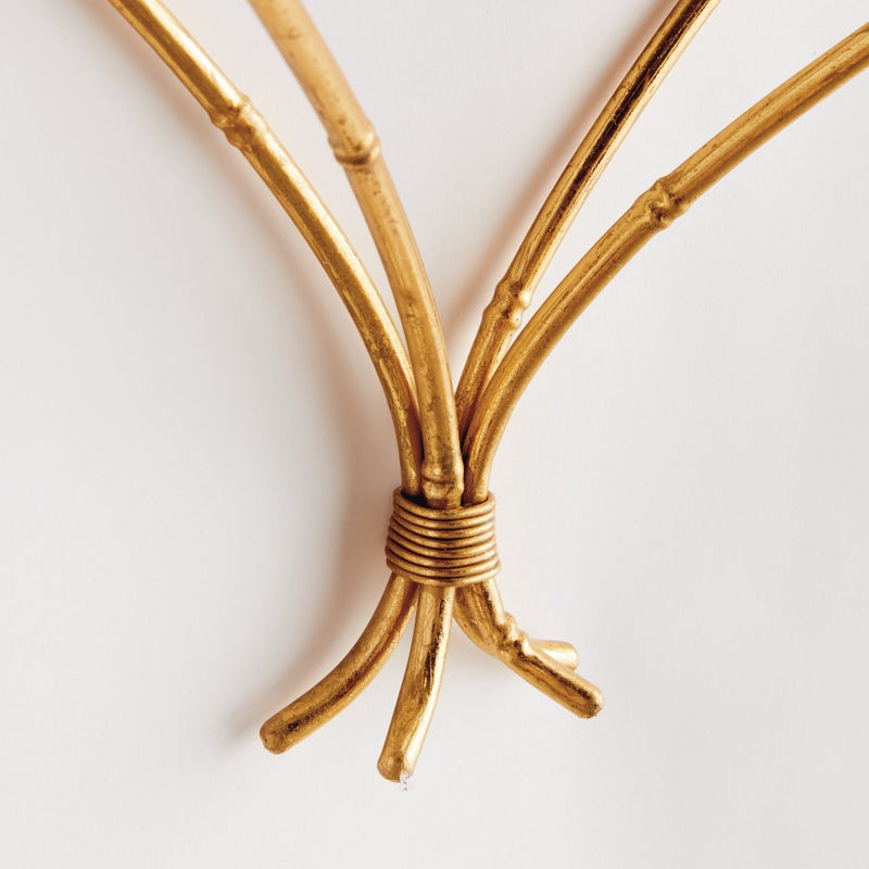 gold mirrored wall bracket