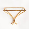 gold mirrored wall bracket