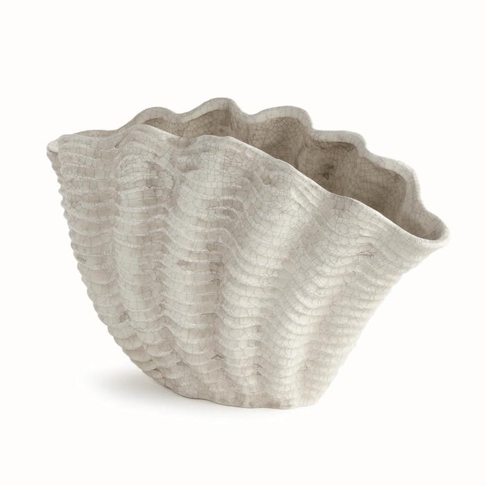 shell vase crackle glaze 