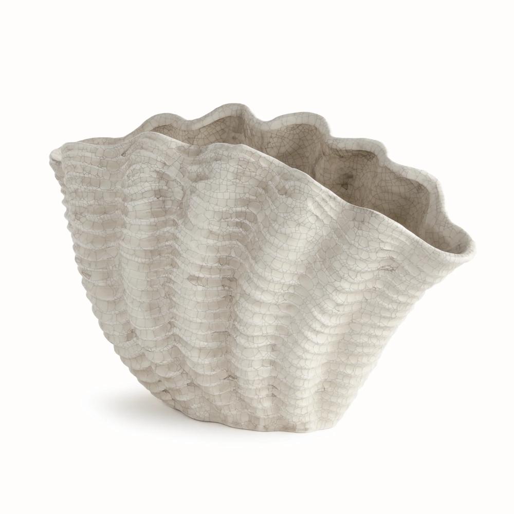 shell vase crackle glaze 