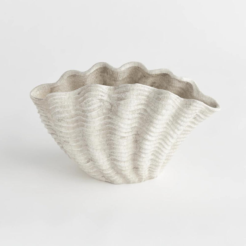 shell vase crackle glaze 