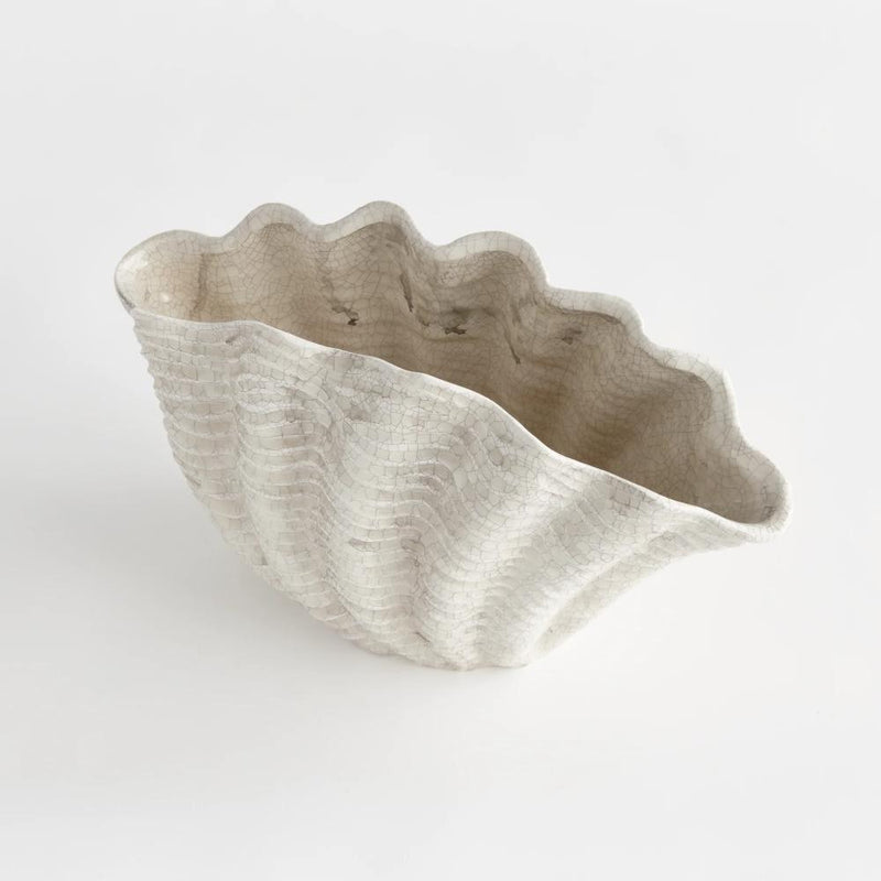 shell vase crackle glaze 