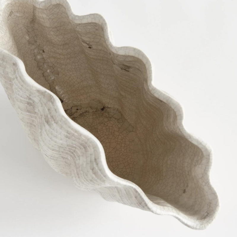 shell vase crackle glaze 