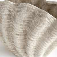 shell vase crackle glaze 