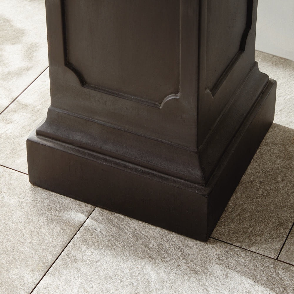 The Fibreclay Chambers Pedestal by Napa Home & Garden stands on a light-colored tiled floor.