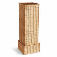 natural pedestal rattan square base