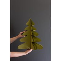  green accordian paper christmas tree