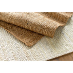 area rug natural braids jute hand woven no pile braided texture