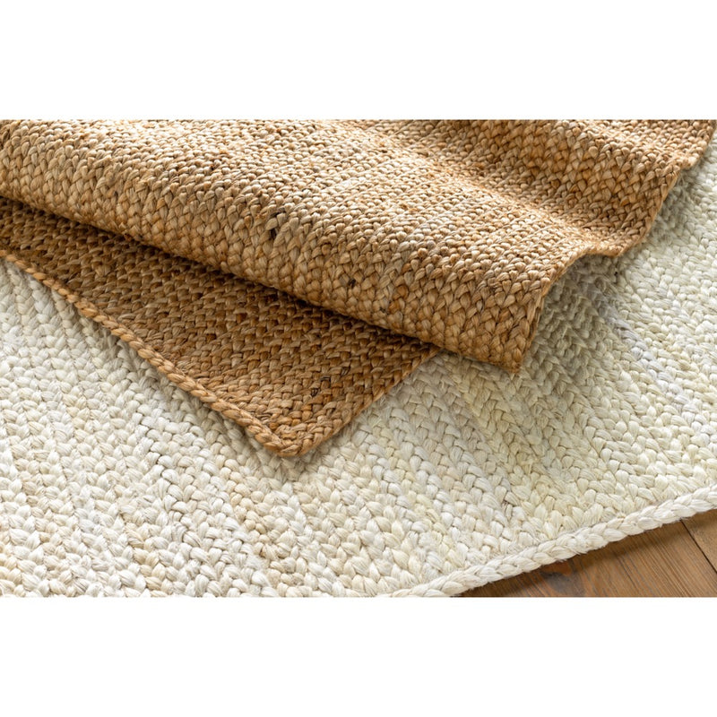 area rug natural braids jute hand woven no pile braided texture