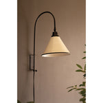 metal wall lamp swivel tapered black white