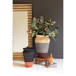 seagrass urn baskets rustic stripe neutral organic 