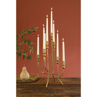 candelabra 8 taper aged gold