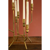 candelabra 8 taper aged gold