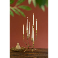 candelabra 8 taper aged gold