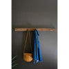 recycled wood coat rack forged hooks natural 