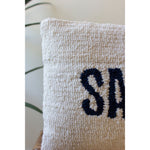 sandy toes hand hooked pillow