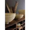 paper mache bowls set of three round cream varied sizes