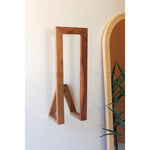 wall towel rack wooden organic modern 