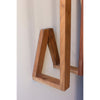 wall towel rack wooden organic modern 