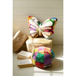 colorful butterfly throw pillow kantha throw