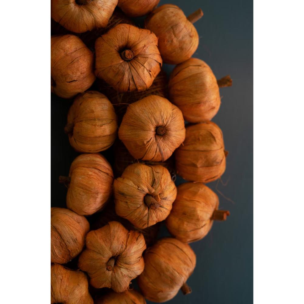 Close-up of dried gourds on a dark background