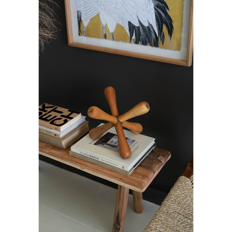 reclaimed wood jack decor paperweight