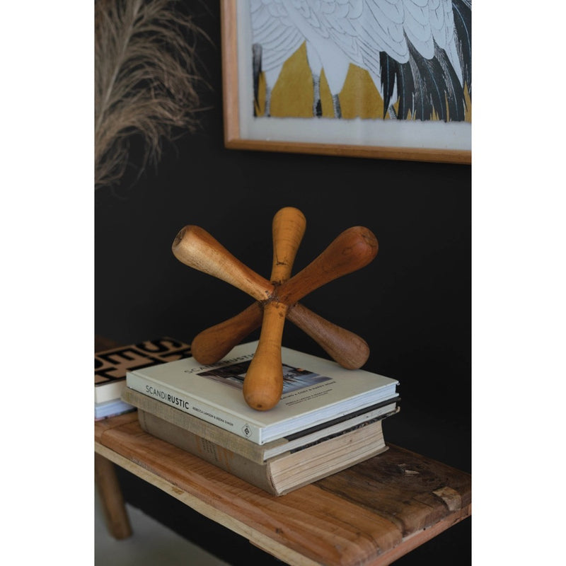 reclaimed wood jack decor paperweight