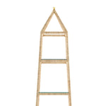 etagere tapered 4 shelf rope wrapped frame