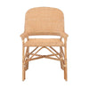 rattan dining arm chair natural concave back