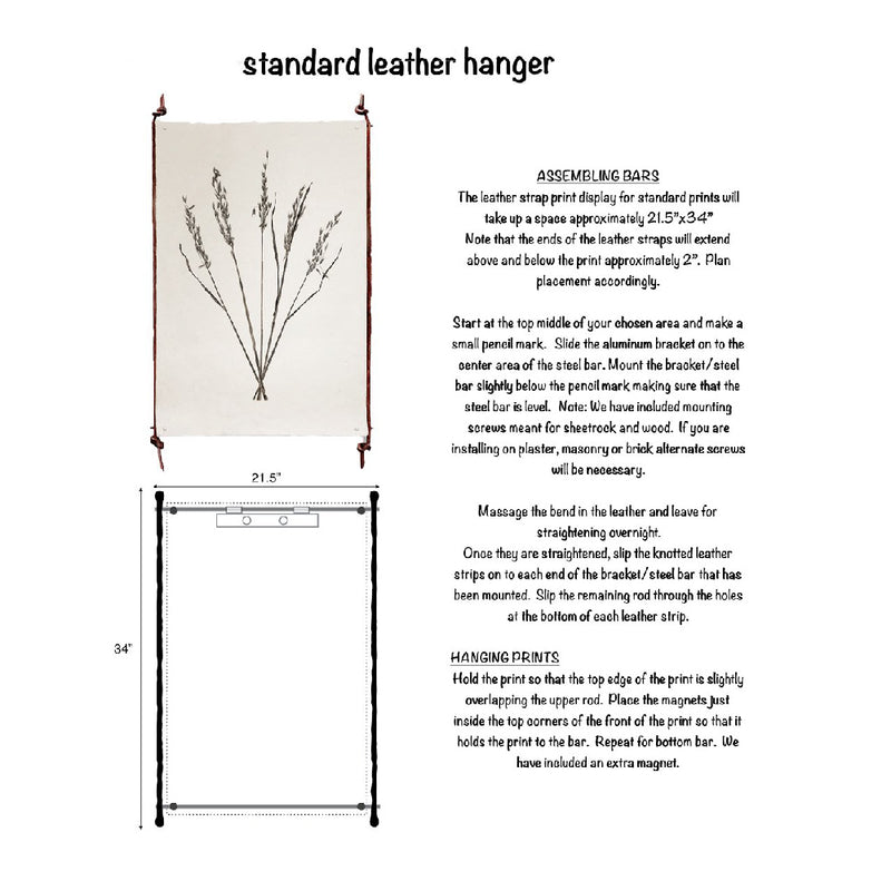 leather hanger display