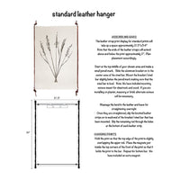 leather hanger frame