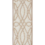 ivory linen blend drapery panels neutral rope embellishment edge