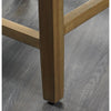 outdoor counter stool brown/black crocodile wicker rattan white cushion