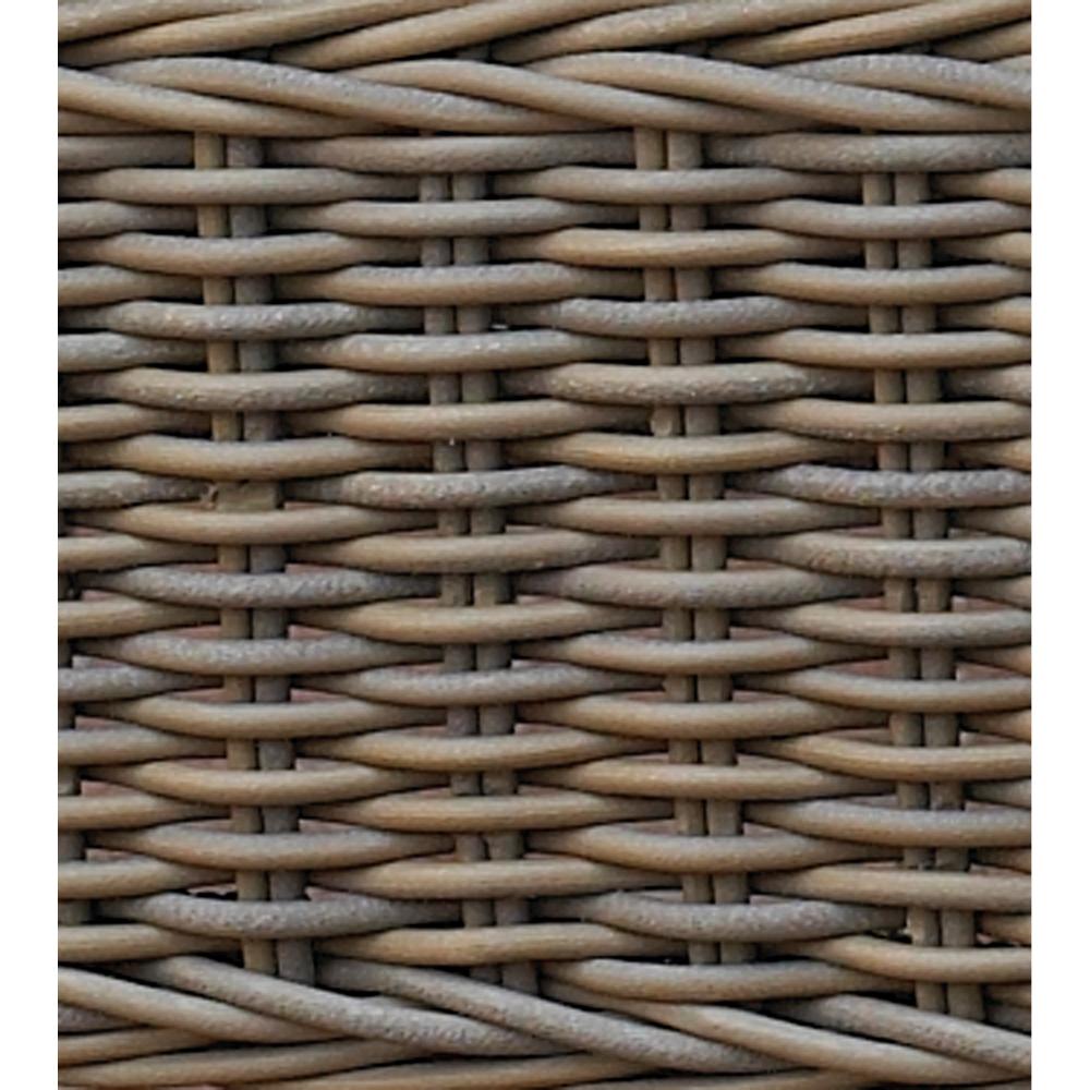 Padma's Plantation Outdoor Gray Wicker Kubu Wing Chair
