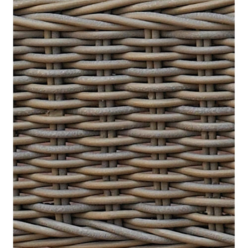 Padma's Plantation Outdoor Gray Wicker Kubu Wing Chair