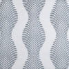 white gray linen blend curtain panels fern like print