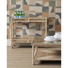 bar cart 2 shelves glass rope wrapped frame casters