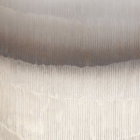 set 2 round ombre vases neutral tan mushroom tones