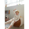 beach ball pouf multi colored cotton kids room