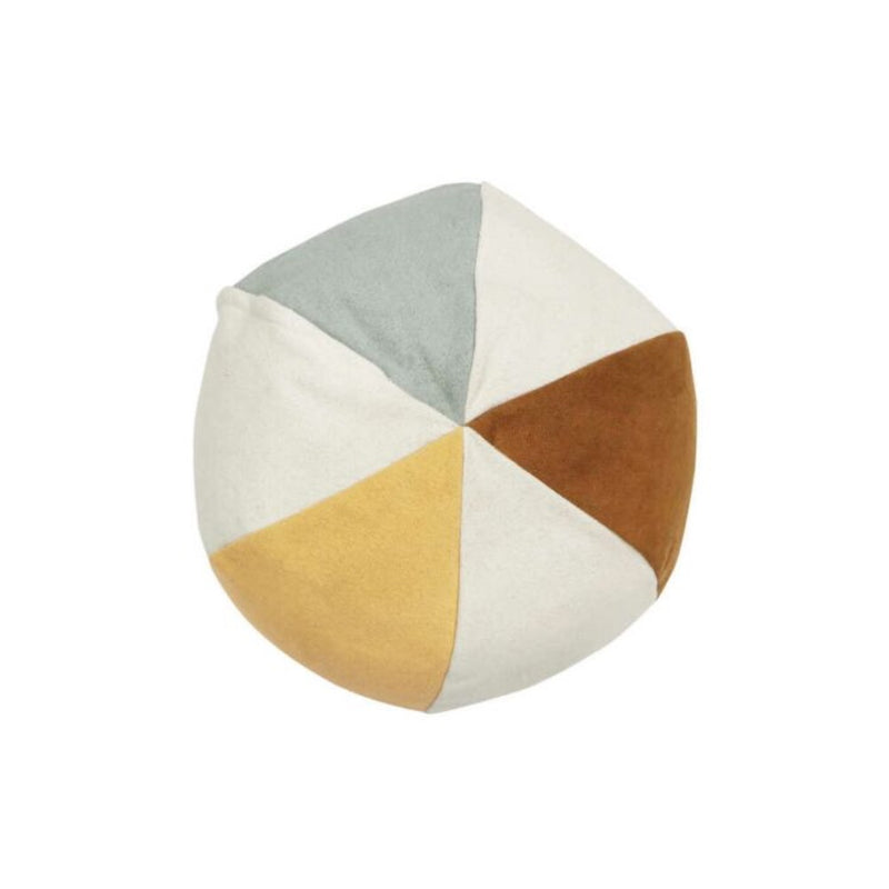 beach ball pouf multi colored cotton kids room