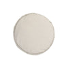 braided handle round floor pouf natural rug pile cotton canvas